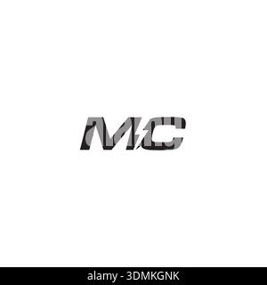 Letter MC und Electric Logo oder Icon Design Stock Vektor