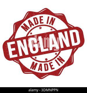 Hergestellt in England Grunge Gummistempel auf weißem Hintergrund, Vektor-Illustration Stock Vektor