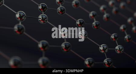 Graphene Blatt, Abbildung. Stockfoto