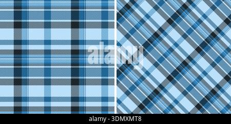 Überprüfen Sie Schottenvektor des Hintergrundmusters Textil mit einem Stoff nahtlose Textur Plaid. In dunklen Farben. Hochwertige Badetücher für zu Hause. Stock Vektor