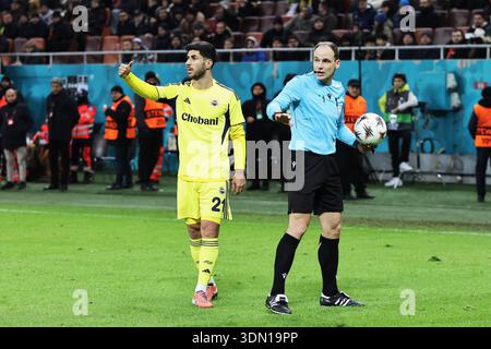 Bukarest, Rumänien, 29. Januar 2026, das Fußballspiel der UEFA Europa League zwischen FCSB und Fenerbahce, schreibt Angelescu Dimitrie zu. Stockfoto