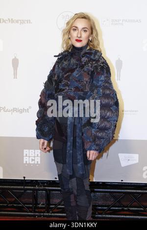 Oostende, Belgien. Februar 2026. Schauspielerin Ruth Becquart auf dem roten Teppich bei der Ankunft zur Preisverleihung der flämischen Filmpreise „Ensors“ im Rahmen des Ostend Film Festivals (18. Auflage) (30.01.-07.02) am Samstag, 7. Februar 2026, in Oostende. BELGA FOTO NICOLAS MAETERLINCK Credit: Belga News Agency/Alamy Live News Stockfoto