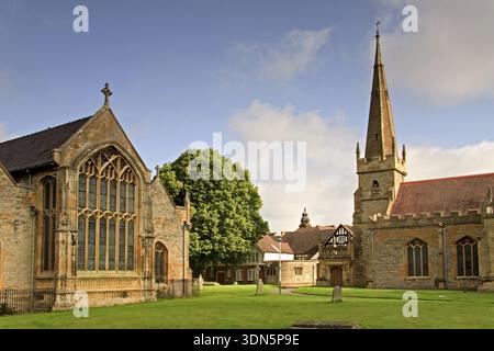 UK Evesham Churches, UK Stockfoto