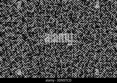Digitales geometrisches Muster abstraktes Hintergrundvektordesign Stock Vektor