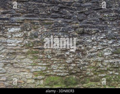 Historisches Mauerwerk aus der Natur. Stockfoto