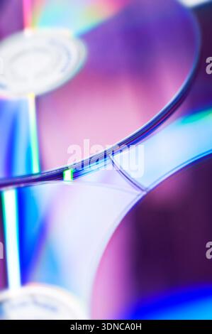 Violette CDs Stockfoto
