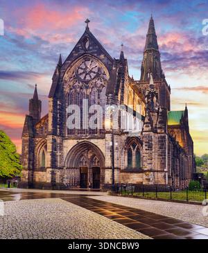 Glasgow Cathedral - der hohe Kirk von Glasgow in Schottland Stockfoto