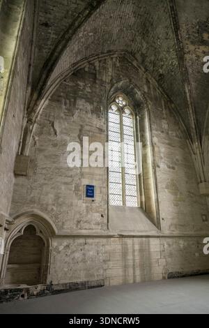 Frankreich, Vaucluse, Avignon, Palais des Papes (Palast der Päpste) zum UNESCO-Weltkulturerbe erklärt, Kleiderschrank, Kapelle Saint-Michel, private Papstkapelle Stockfoto