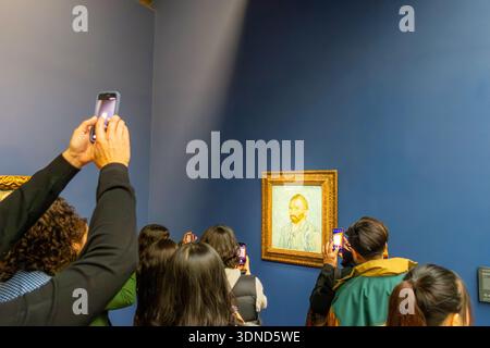 Frankreich, Paris, Musee d'Orsay, Vincent Van Gogh, Selbstporträt des Künstlers Stockfoto