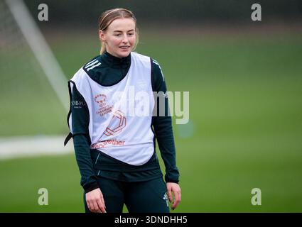 Chloe Kelly von Arsenal während eines Trainings im Sobha Realty Training Centre, London Colney. Bilddatum: Dienstag, 10. Februar 2026. Stockfoto
