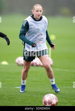 Arsenals Sophie Harwood während eines Trainings im Sobha Realty Training Centre, London Colney. Bilddatum: Dienstag, 10. Februar 2026. Stockfoto