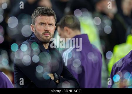 London, Großbritannien. Februar 2026. Manchester United Head Coach Michael Carrick während des Spiels West Ham United gegen Manchester United Premier League im London Stadium, London, England am 10. Februar 2026 Credit: Phil Duncan/Every Second Media Credit: Every Second Media/Alamy Live News Stockfoto