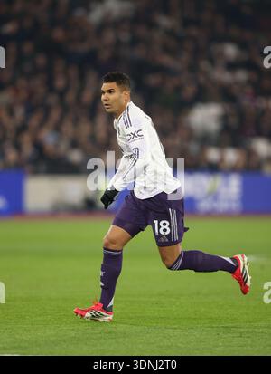 London, Großbritannien. Februar 2026. Casemiro (MU) beim Spiel West Ham United gegen Manchester United EPL am 10. Februar 2026 im London Stadium, London, UK. Quelle: Paul Marriott/Alamy Live News Stockfoto