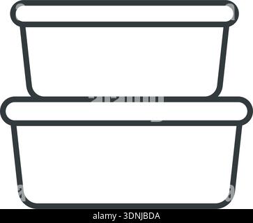 Food Box Icon Vektor Design Vorlagen einfaches und modernes Konzept Stock Vektor