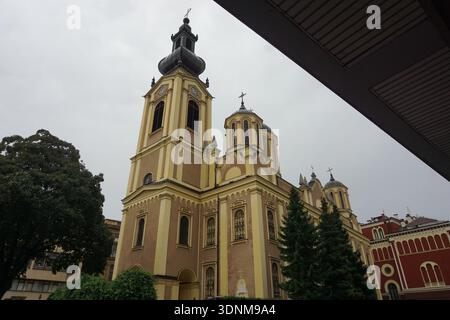 Sarajevo, Bosnien und Herzegowina: Orthodoxe Geburtskirche der Theotokos (serbisch-orthodoxe Kathedrale, Kathedrale des Heiligen Herzens) Stockfoto
