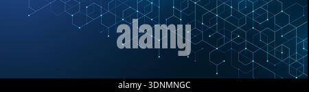 Abstraktes Konzept für digitale Blockchain-Cube-Blöcke. 3D Big Data Cubes Quantencomputertechnologie Idee. Design von Datenkernwürfeln mit künstlicher Intelligenz Stockfoto
