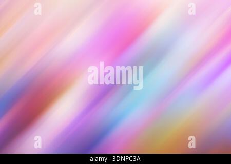 Lebendiger abstrakter Hintergrund mit diagonalem Farbverlauf in Pastellfarben und sanftem Licht. Stockfoto