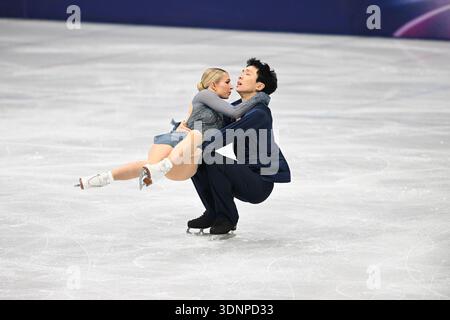 HARRIS Holly/CHAN Jason (aus) während des Eiskunstlauf-Eistanzes, der Olympischen Winterspiele Milano-Cortina 2026 in Mailand, Italien, 11. Februar 2026 Stockfoto