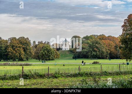 Monopteros - griechischer Tempel im Englischen Garten. München in Deutschland Stockfoto