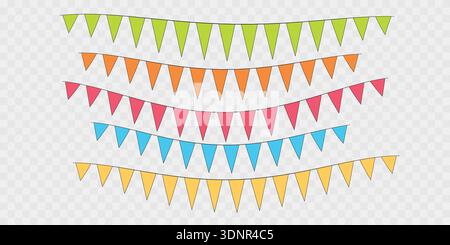 Eine Kollektion dekorativer Rahmen und Elemente für Scrapbooking. Scrapbooking-Set. Verschiedene Texturen und Ausdrucke. Vektor-Feiertagsillustration für Ihren Stock Vektor
