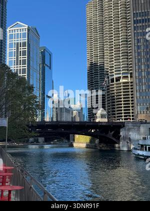 Chicago, Illinois, Urban, Architektur, High-Definition, Minimalismus, Straßenfotografie. Stockfoto
