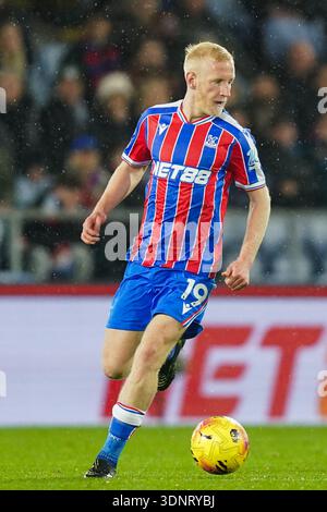 London, Großbritannien. Februar 2026. Will Hughes of Crystal Palace während des Spiels Crystal Palace gegen Burnley Premier League im Selhurst Park, London, England am 11. Februar 2026 Credit: Dylan Hepworth/Every Second Media Credit: Every Second Media/Alamy Live News Stockfoto