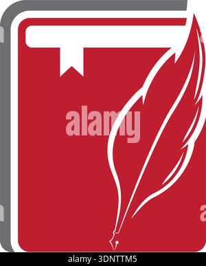 Buch Logo Vorlage Vektor Symbol Design Stock Vektor