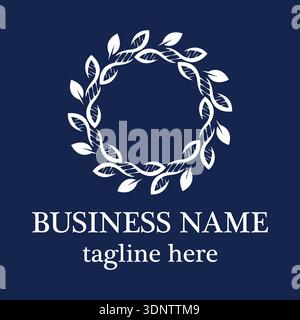 DNA und Leaf Logo Stock Vektor