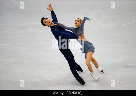 MAILAND, ITALIEN. 11. Februar: HARRIS Holly / CHAN Jason (aus) treten am Mittwoch, 11. Februar 2026, in der Milan Cortina 2026 in der Milano Ice Skating Arena in Figurenstaking Free Dance an. MAILAND, ITALIEN. Quelle: Taka G Wu/Alamy Live News Stockfoto