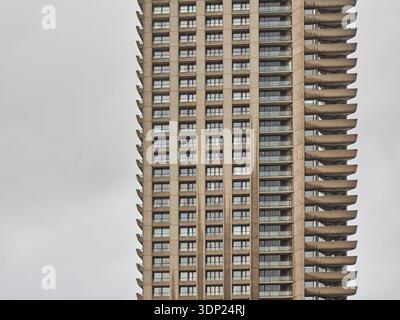 Barbican Estate, Tower, Großaufnahme Stockfoto