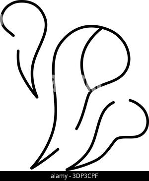 Abstrakte Linienzeichnung eines Eichhörnchens Stock Vektor