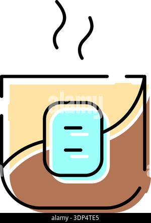 Anwendung mit warmem Heat Pack zur therapeutischen Linderung Stock Vektor