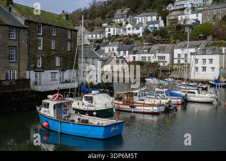 Hafen von Polperro, Cornwall Stockfoto