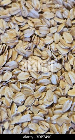 Texturhintergrund Für Oat-Flakes Stockfoto