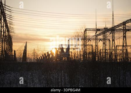 Umspannwerk Stockfoto