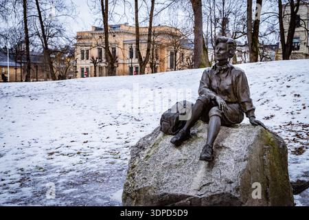 Statue der Königin Sonja von Norwegen, Oslo, Norwegen. Stockfoto