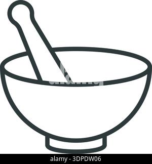 Mörtel Icon Vektor Design Vorlagen einfaches und modernes Konzept Stock Vektor