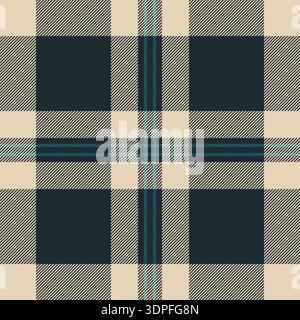 Komfortmuster nahtlose Textur, Poncho Textil Vektor Check. PATH Hintergrund Schottenkaromuster in dunklen und hellen Farben. Stock Vektor