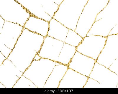Elegante weiße Marmor-Textur mit glänzenden goldenen Adern. Perfekt für luxuriöses Design, Hintergründe, Branding, Verpackung und dekorative digitale Kunst. Vektoril Stock Vektor