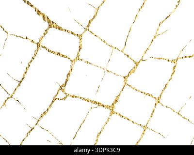 Elegante weiße Marmor-Textur mit glänzenden goldenen Adern. Perfekt für luxuriöses Design, Hintergründe, Branding, Verpackung und dekorative digitale Kunst. Vektoril Stock Vektor