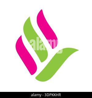 Man nickt Icon, Cartoon Stil Pro Vector Hand Icon Logo Design einfaches modernes Logo Stock Vektor