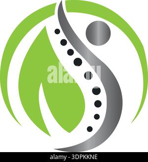 Design des Mental Wellness-Logos. Brain People Brain Wellness Logo Design Vorlage Stock Vektor