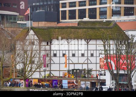 London, Großbritannien. Februar 2026. Außenansicht des Shakespeare's Globe Theatre. Quelle: Vuk Valcic/Alamy Stockfoto