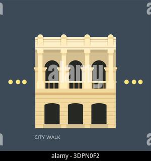 Portico CityWalk Elements – abstrakte Zusammensetzung – Stock-Illustration als EPS 10-Datei Stock Vektor