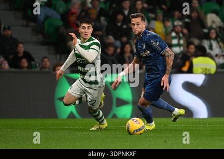 Lissabon, Portugal. 15. Februar 2026. Sporting CP gegen den FC Famalicao am 22. Spieltag der Liga Portugal im Estadio Jose Alvalade in Lissabon. Quelle: Ricardo Rocha / Alamy Live News Stockfoto