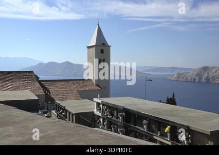 Calva Sv. Kirche Ivana bei Baska auf Krk Stockfoto