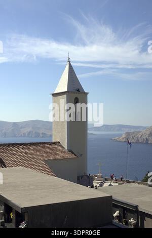 Calva Sv. Kirche Ivana bei Baska auf Krk Stockfoto