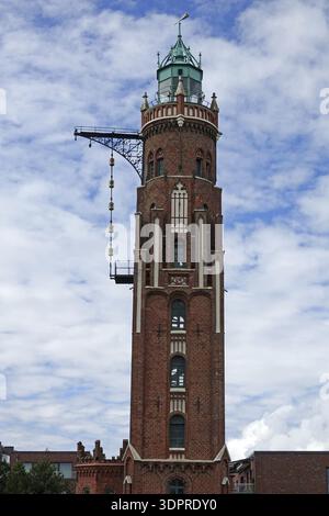Alter Leuchtturm in Bremerhaven Stockfoto