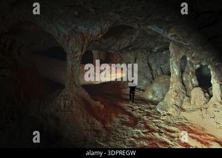 Höhle, Milatos, Kreta, Griechenland, Natur, Höhlen, Geologie, Süden, Mittelmeer, Berge, Insel Stockfoto