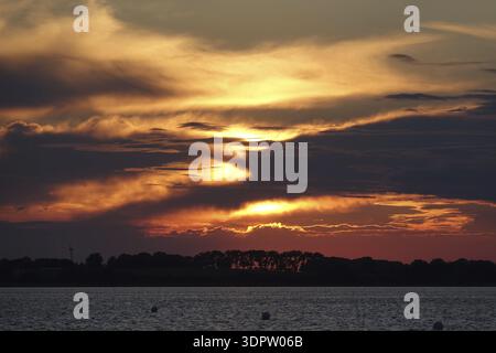 Abend in Altefaehr auf Rügen Stockfoto